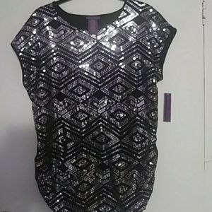Black Sequin Top
